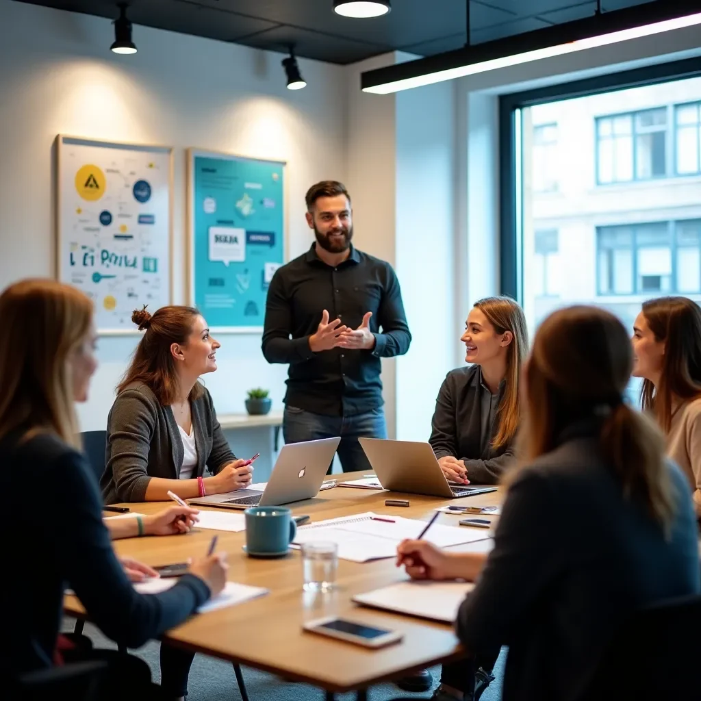 Professional team collaboration